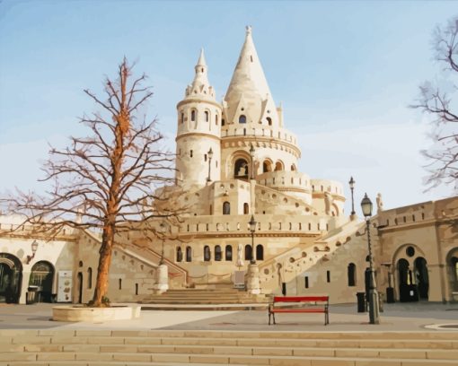 Fishermans Bastion Budapest Paint by numbers