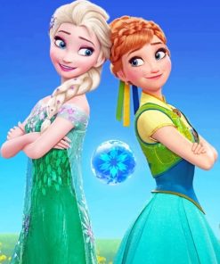 Frozen Princesses ppaint by numbers