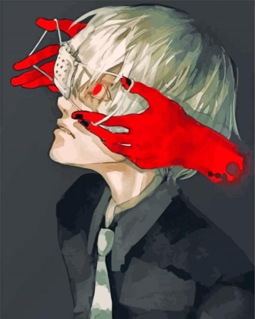 Haise Tokyo Ghoul Anime paint by numbers