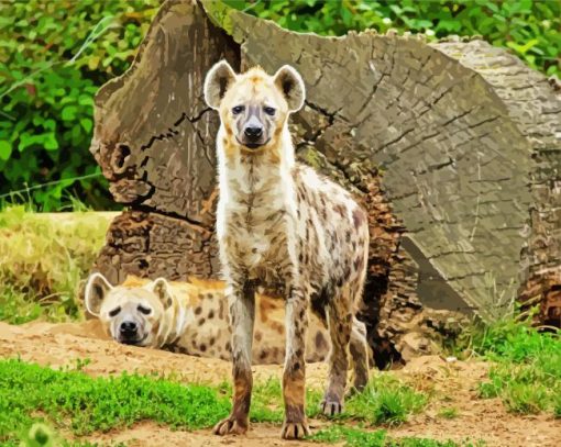 Wild Hyenas paint by numbers