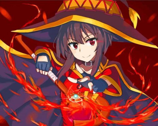 Megumin Anime paint by numbers