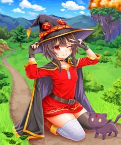 Megumin Manga Anime paint by numbers