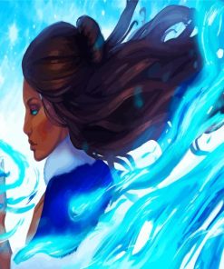 Powerful Katara paint by numbers