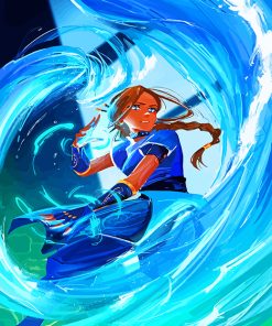 Powerful Katara paint by numbers