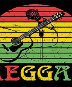 Reggae Music Poster Paint by numbers