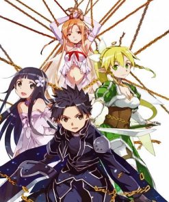 Sword Art Anime paint by numbers