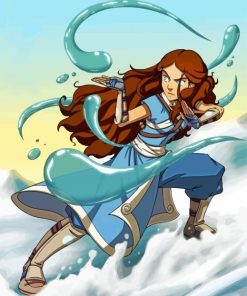 The Last Airbender Katara paint by numbers