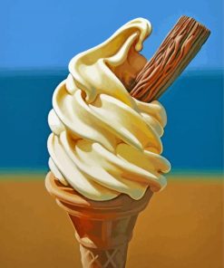 Vintage Ice Cream paint by numbers