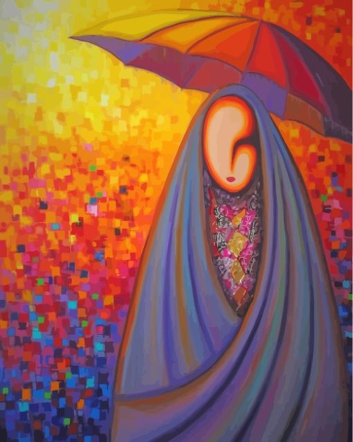 Abstract Arabian Woman paint by number