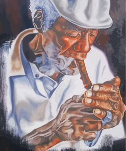 Black Man Smoking paint by numbers