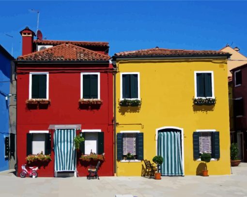 Case Colorate Burano paint by numbers