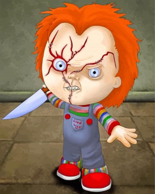 Chucky Illustration paint by numbers