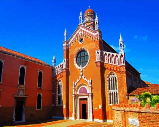 Curch Of Madonna Dell Orto Burano paint by numbers