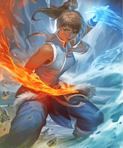 Illustration Korra Art paint by numbers