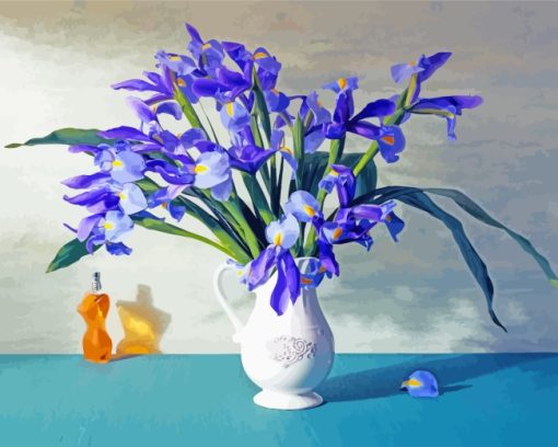 Irises Bouquet paint by numbers