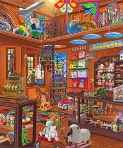 Kids Toys Shop paint by numbers