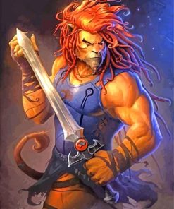 Lionel From The ThunderCats panels paint by numbers