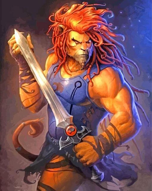 Lionel From The ThunderCats panels paint by numbers