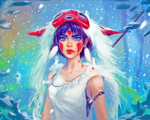 Mononoke Animation paint by numbers