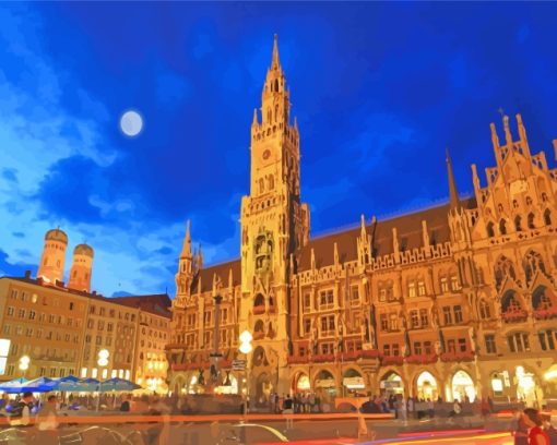 New Town Hall Munich Germany paint by numbers