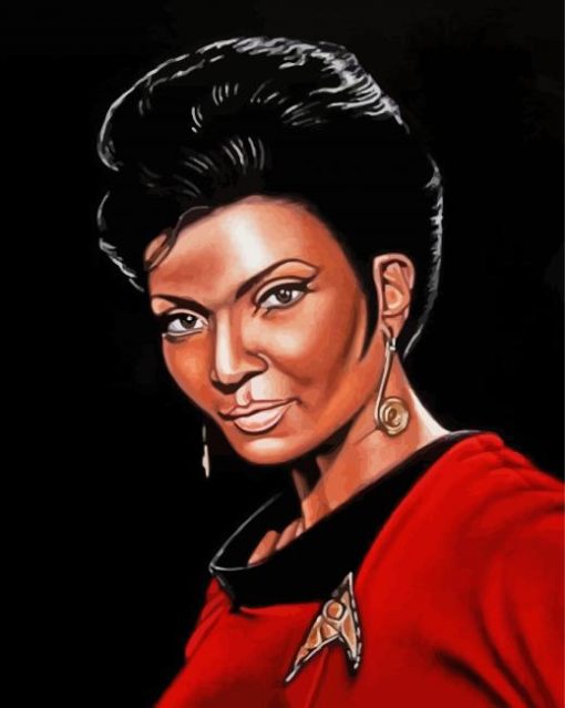 Nyota Uhura Star Trek Illustration paint by numbers