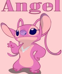 Pinky Angel paint by numbers