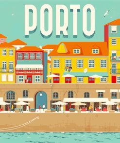 Portugal Porto paint by numbers