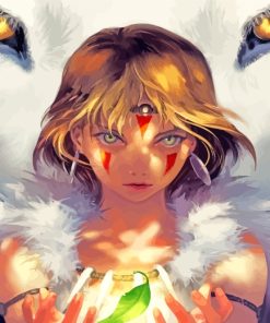 Princess Mononoke Art paint by numbers