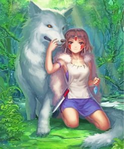 Princess Mononoke paint by numbers