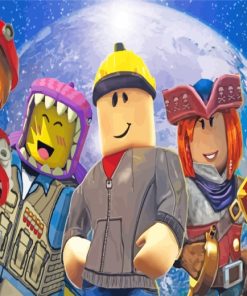 Roblox Game Characters paint by numbers