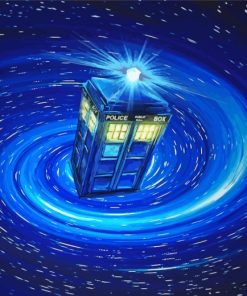 Space Tardis Art paint by numbers