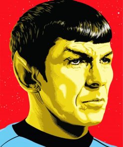 Star Trek Mr Spock paint by numbers