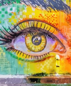 Street Graffiti Eye Art paint by numbers