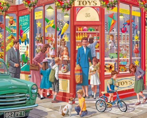 The Toy Shop paint by numbers