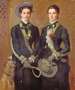 The Twins Portrait paint by numbers