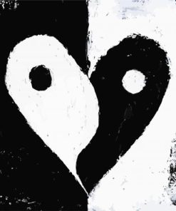 Yin And Yang Heart paint by numbers