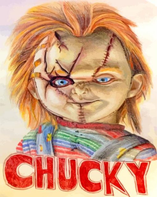 Childs Play Chucky paint by numbers