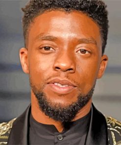 Chadwick Aaron Boseman paint by numbers