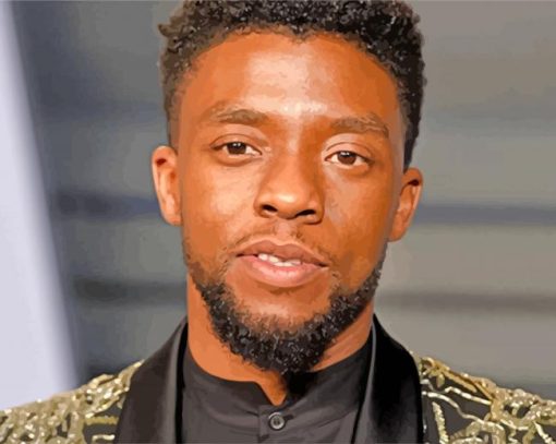 Chadwick Aaron Boseman paint by numbers