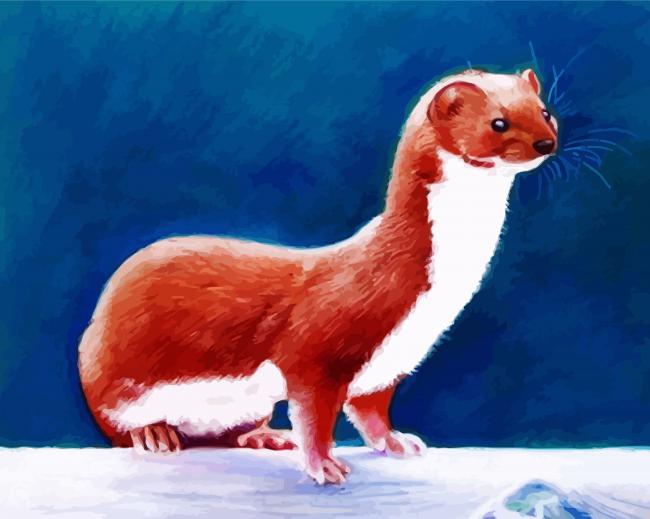 Aesthetic Weasel panels paint by numbers