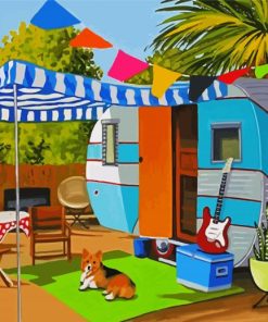 Aesthetic Caravan paint by numbers