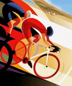 Aesthetic Cyclists paint by numbers