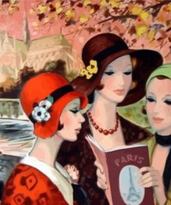 Aesthetic Deco Ladies paint by numbers