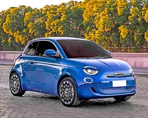 Aesthetic Fiat Car paint by numbers