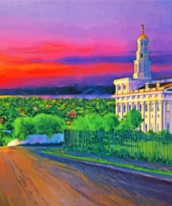 Aesthetic Nauvoo Temple Art paint by numbers