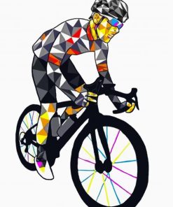 Artistic Cyclist paint by numbers