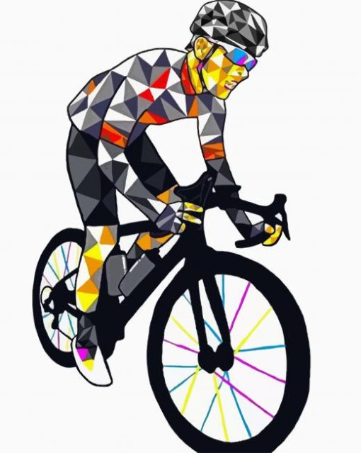 Artistic Cyclist paint by numbers