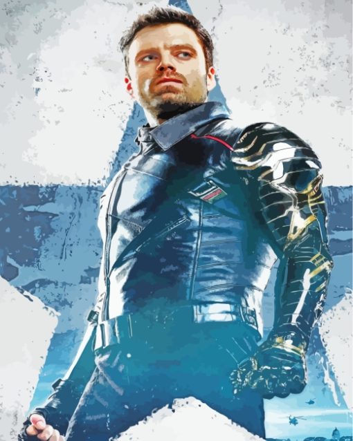 Bucky Barnes Avengers paint by numbers