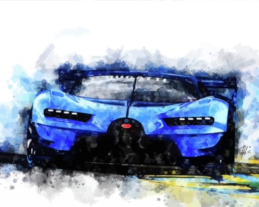 Bugatti Veyron Car paint by numbers