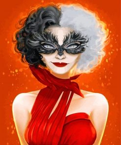 Cruella Illustration Movie paint by numbers